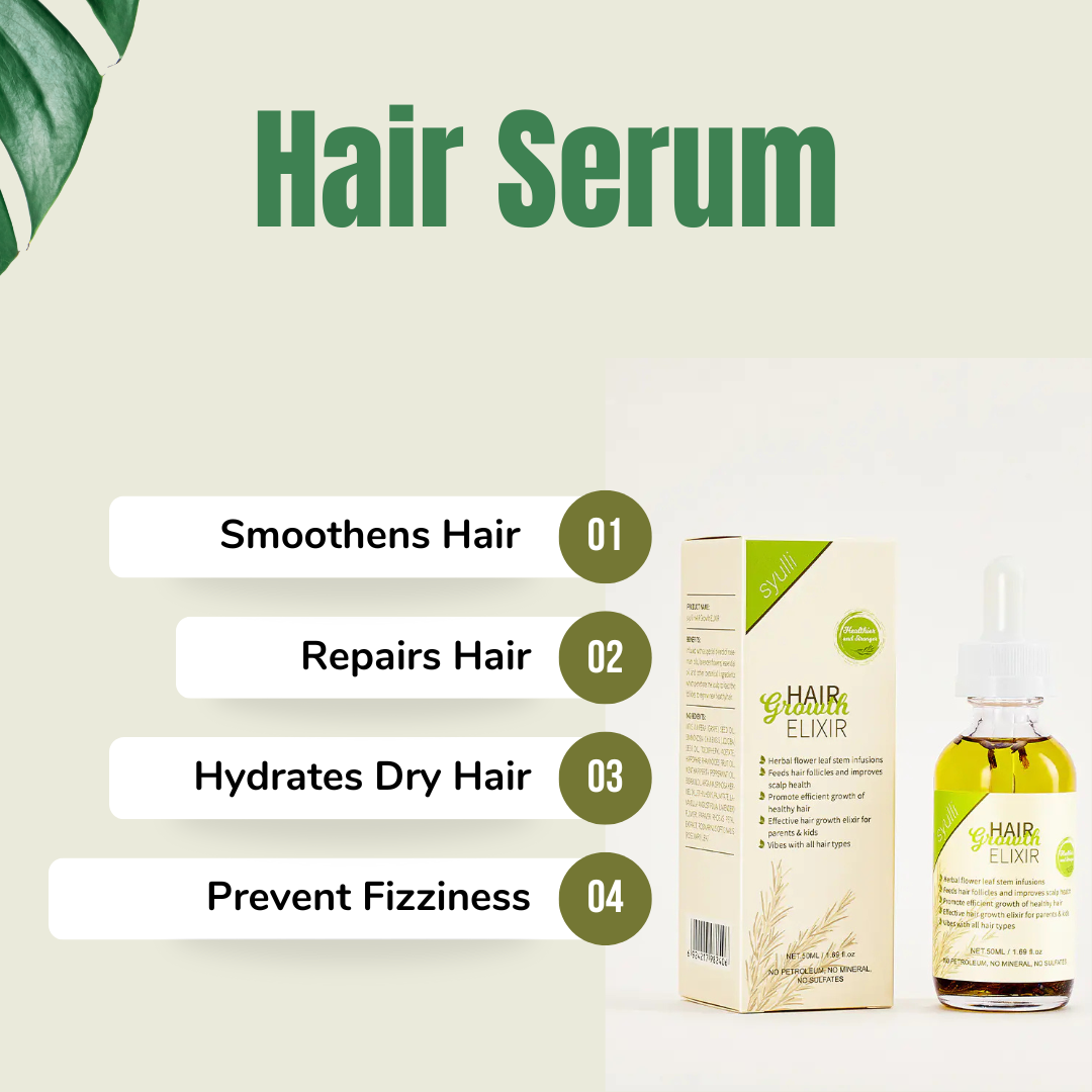Herbal Hair Growth Oil with Rosemary Repair Essence
