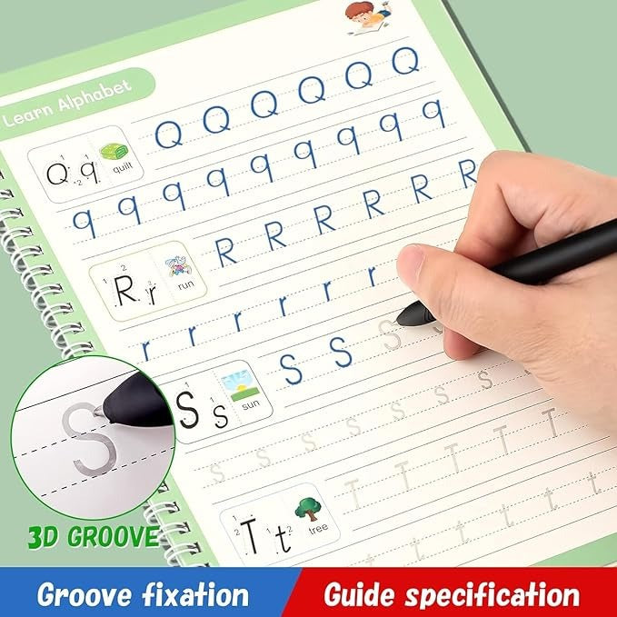 Sank Magic Practice Copybook ( 4 book + 10 refill + 1 pen + 1 grip)