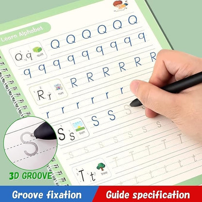 Sank Magic Practice Copybook ( 4 book + 10 refill + 1 pen + 1 grip)